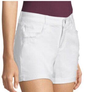 Arizona White Mid Rise 4 1/2" Inseam Jean Short